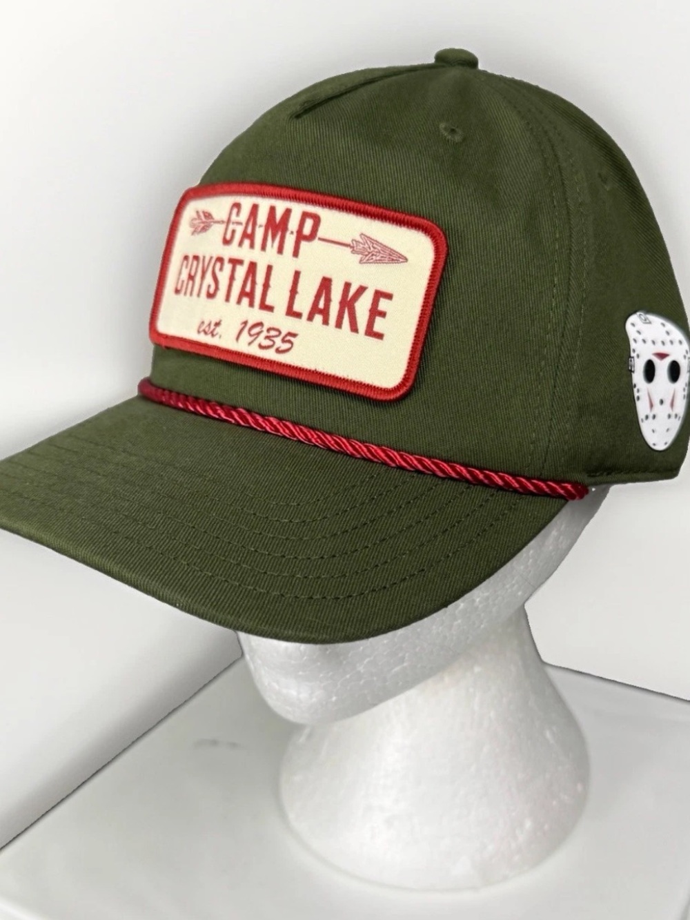 Friday The 13th Camp Crystal Lake Hat Jason Voorhees Slasher Horror Rope Cap